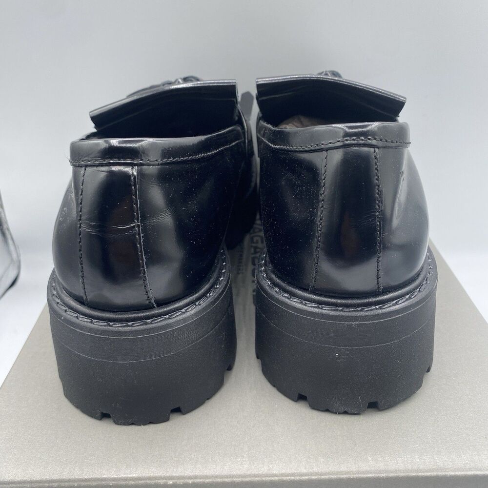 Vagabond Cosmo 2.0 Loafers Women 9 EU 39 Black Tassel Shoes Chunky Sole Boho NWB - Picture 4 of 15